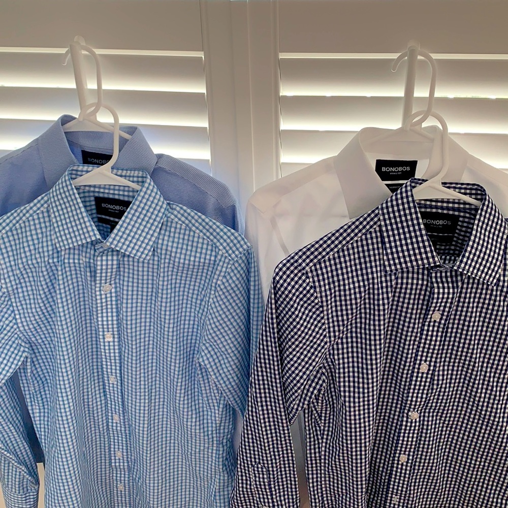 LIKE NEW! Bonobos Dress Shirts, Size 14.5 | 32, various colors - Picture 1 of 14
